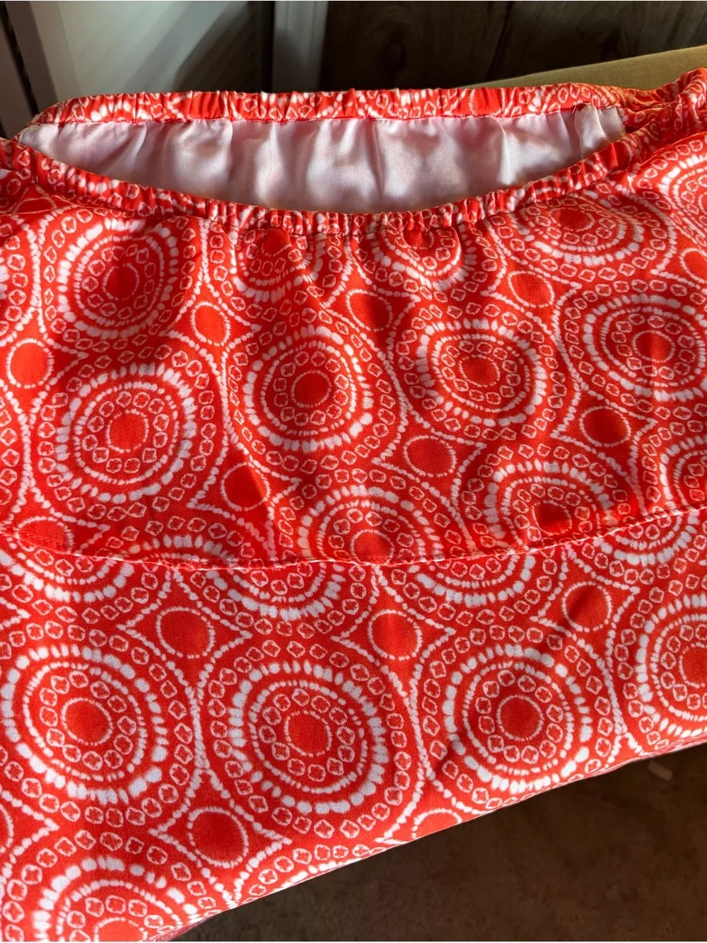 Michael Kors Coral Off-Shoulder Ruffle Dress